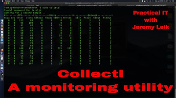 Collectl - a monitoring utility