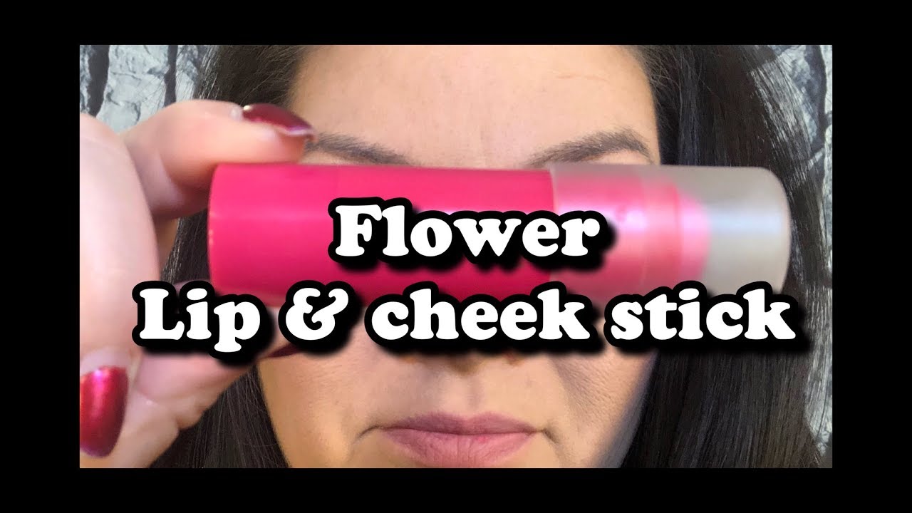 FLOWER Kiss Me Twice Lip/Cheek Chubby in CAN'T REFUCHSIA Tutorial