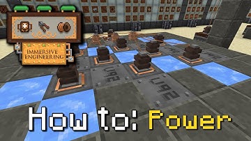 How to: Immersive Engineering | Power Generation (Minecraft 1.16.5)