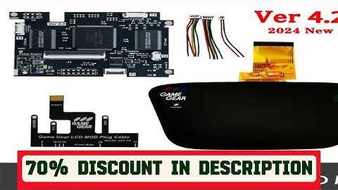 A must-have product! 2024 IPS V4.2 Pre-laminated OGS Screen MOD Kits For SEGA Game Gear Highlight