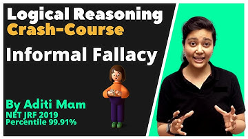 NTA UGC NET 2022 | JRF संकल्प | Informal Fallacy | Logical Reasoning | Paper-1 by Aditi Ma