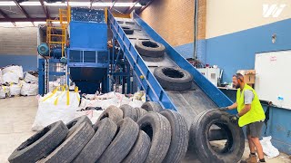 WasteQuip TDF Tyre Recycling Shredder Plant in Australia