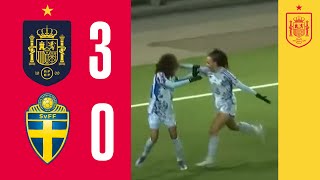 RESUMEN | España 3-0 Suecia | Clasificatorio para el Campeonato de Europa sub-19 | 🔴 SEFUTBOL