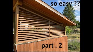 How to make outdoor wooden blinds PART 2 // DIY wood project // venkovní dřevěné žaluzie část 2.