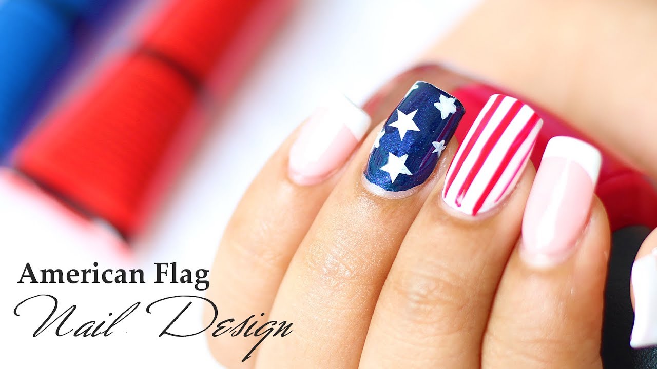 American Flag Press on Nails/ 4th of July Nails/ Reusable Patriotic Press  on Nails/ Handpainted Nails - Etsy