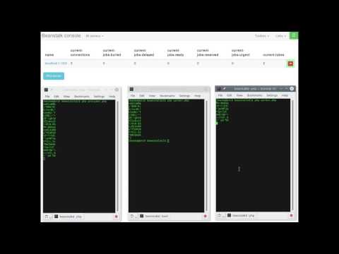 Beanstalkd + PHP: provider and workers