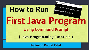 How to run first Java Program using Command Prompt