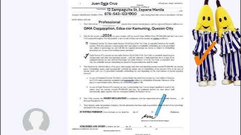 sworn statement or sworn declaration of gross receipts or sales Annex B1 and Annex B2