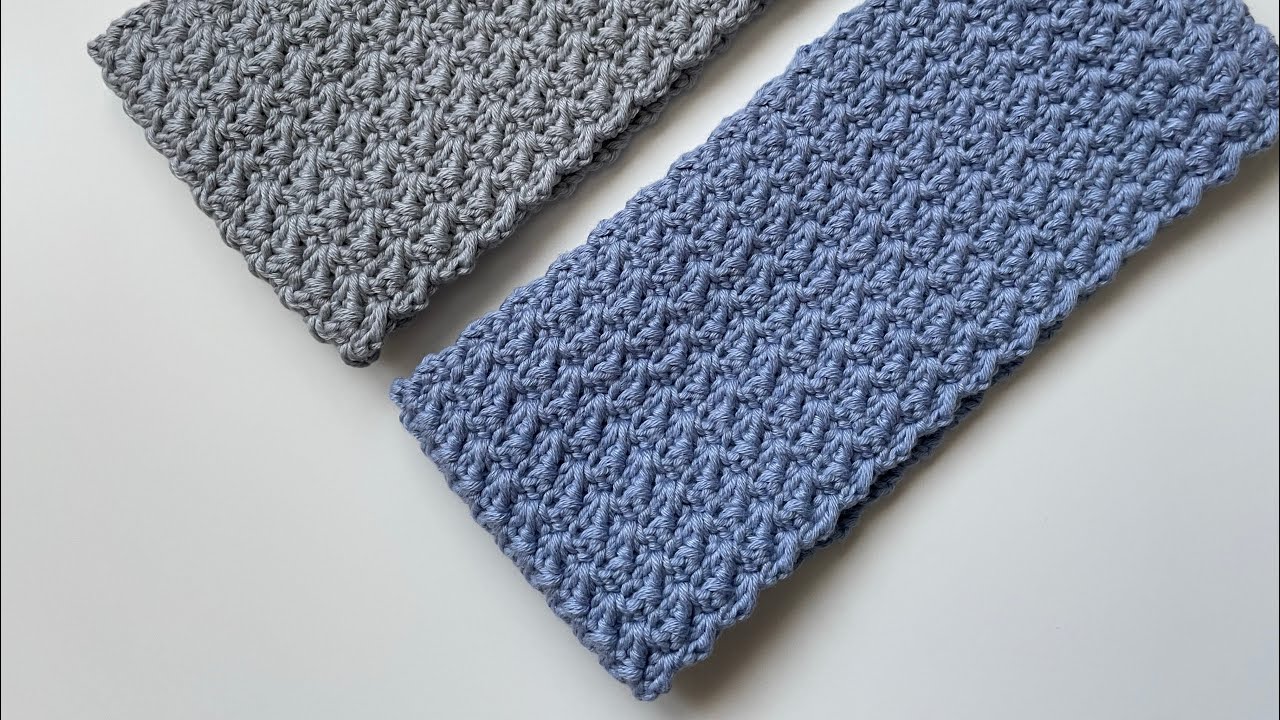 Crochet Headband Tutorial - Very Quick and Easy - One Row Repeat - YouTube