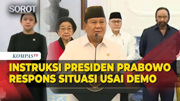 [FULL] Presiden Prabowo Bersama Megawati hingga Surya Paloh, Tanggapi Situasi usai Demo
