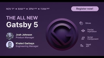 Webinar | The All New Gatsby 5