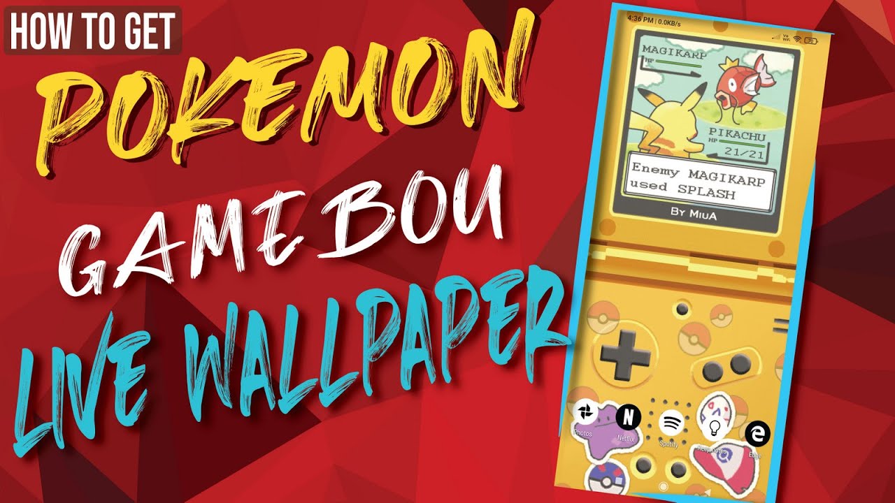 Game Boy Pokemon Live Wallpaper For Android Youtube