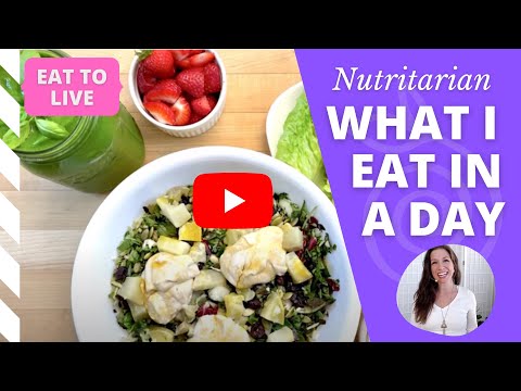 What I Eat in a Day (for Weight Loss) on the Eat to Live Nutritarian diet (SOS-Free) + Recipe PDF!