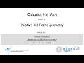 Claudia He Yun - Positive del Pezzo geometry