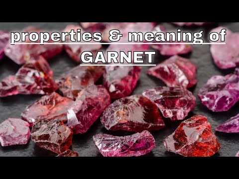 Video: Batu Garnet: Sifat Magis Dan Penyembuhan