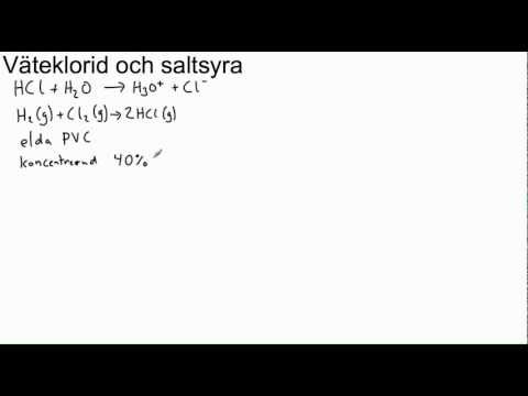 Video: Skillnaden Mellan Väteklorid Och Saltsyra