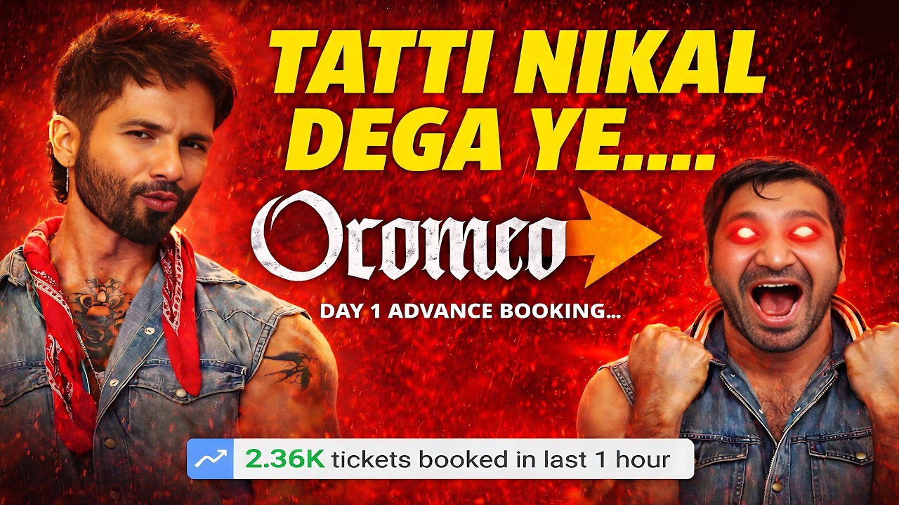 Shahid Kapoor !O Romeo Day 1 FINAL Advance Booking Report! O Romeo Day 1 Shockiing Collection