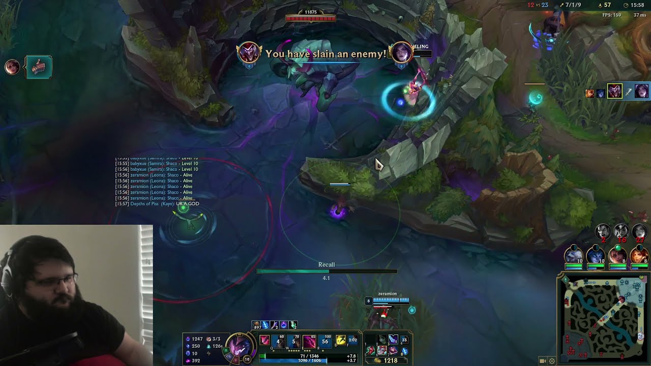 Shaco 1hp bait | league of legends montage