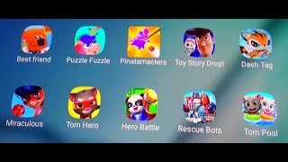 My Best Friend,Puzzle Fuzzle,Pinata Masters,Toy Story,Dash Tag,Rescue Bots,Hero Battle Etc.. screenshot 5