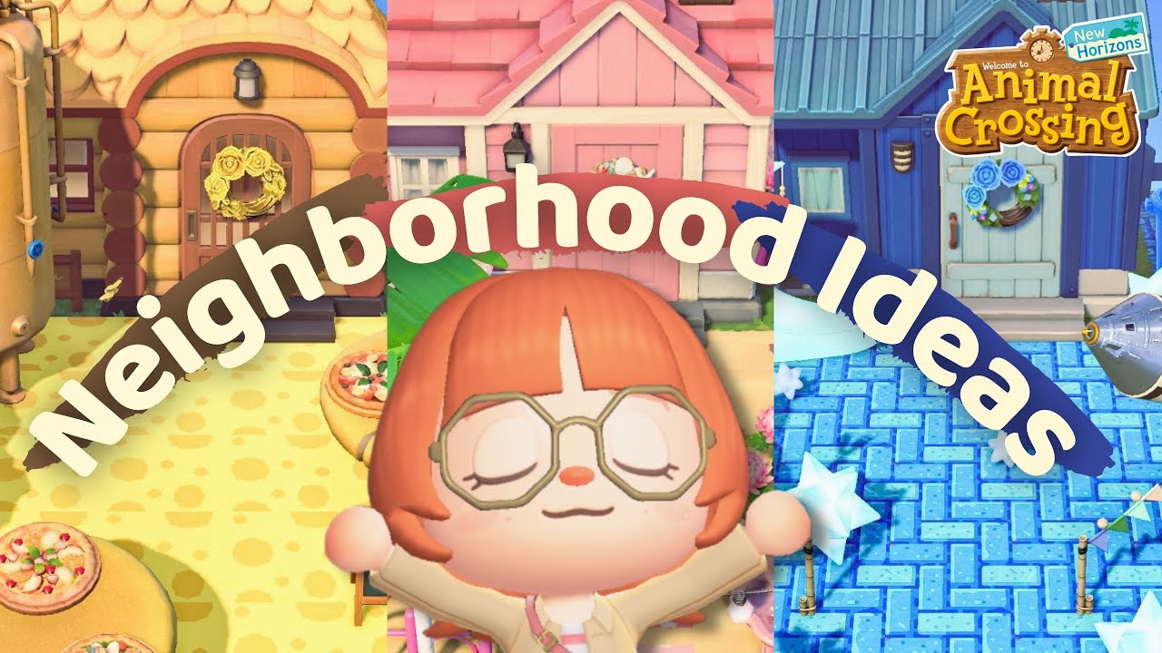 15 Ways To Design A Villager Neighborhood In Animal Crossing // 15 Ideas YouTube