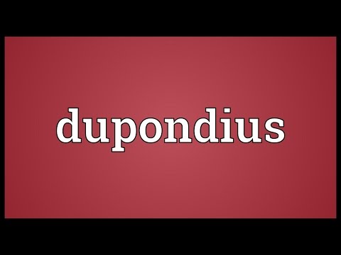 Dupondius Meaning