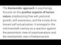 Humanistic Approach | Psychology | CSS & PMS