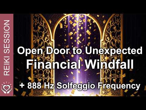 Reiki for Financial Windfall • Attract Unexpected Money & Sudden Wealth • 888 Hz Abundance Frequency