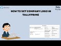 How to Set Company Logo in Tally Prime | Tally Invoice Logo Setup Tutorial (Step-by-Step)