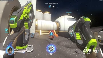 Overwatch Arcade: Raptor goes 17 and 1 on Tracer w/ PotG and Score Board for kill streak