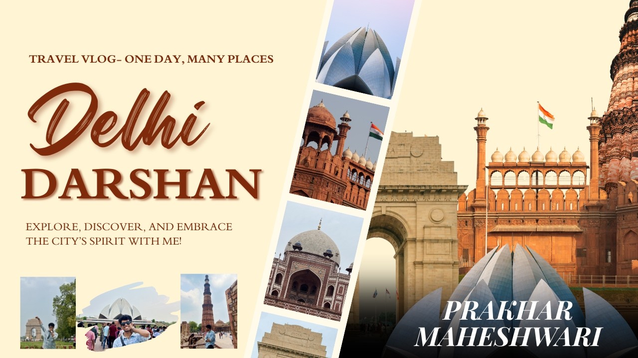 DELHI in a day ✨| DELHI DARSHAN with Prakhar| TRAVEL VLOG| #delhi #travel #vlog #india #tourism
