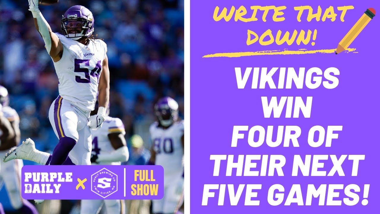 Minnesota Vikings predictions after the bye week! YouTube