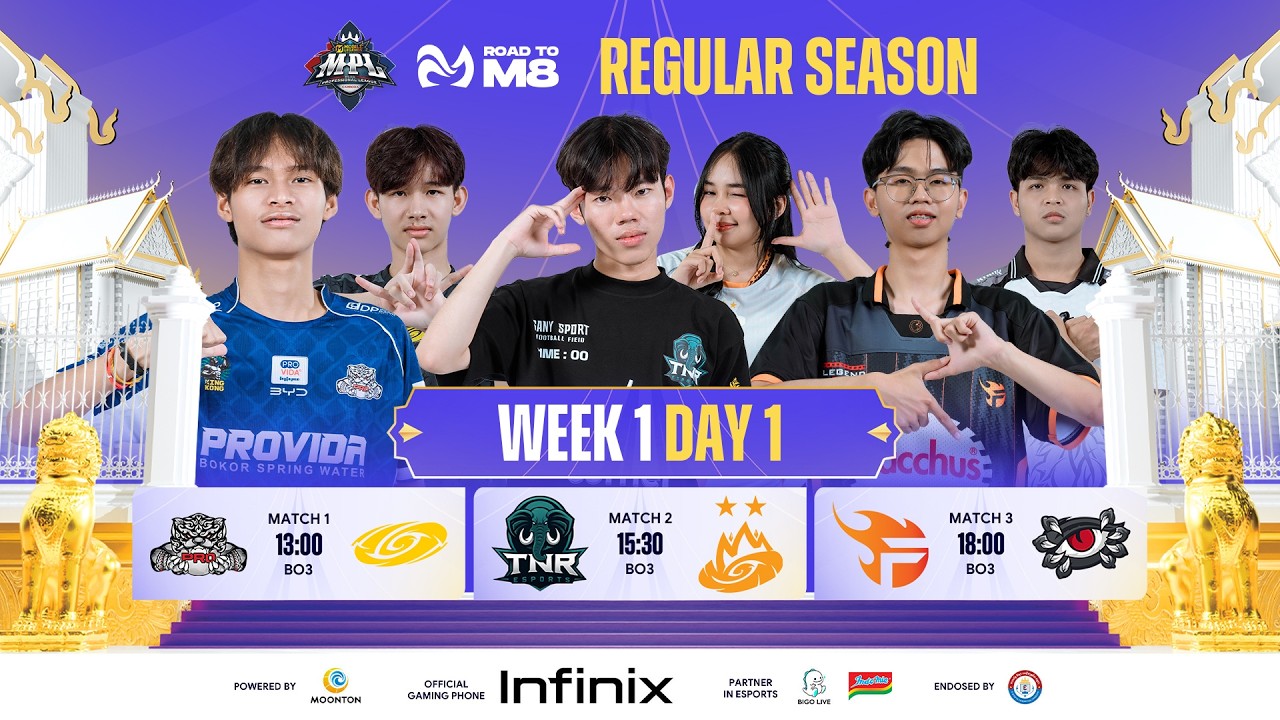🔴ផ្សាយ​ផ្ទាល់​ | ការប្រកួត MPL​ KH S11 - Regular Season សប្តាហ៍​ទី ១ ថ្ងៃទី ​១ | MPL KH S11 RS W1 D1