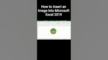 How to Insert an Image into Microsoft Excel 2019 #shorts #tutorial #exceltutorial #excel