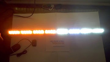 36" Half Amber and Half White Traffic Directional Advisor Strobe Emergency Warning Arrow Stick