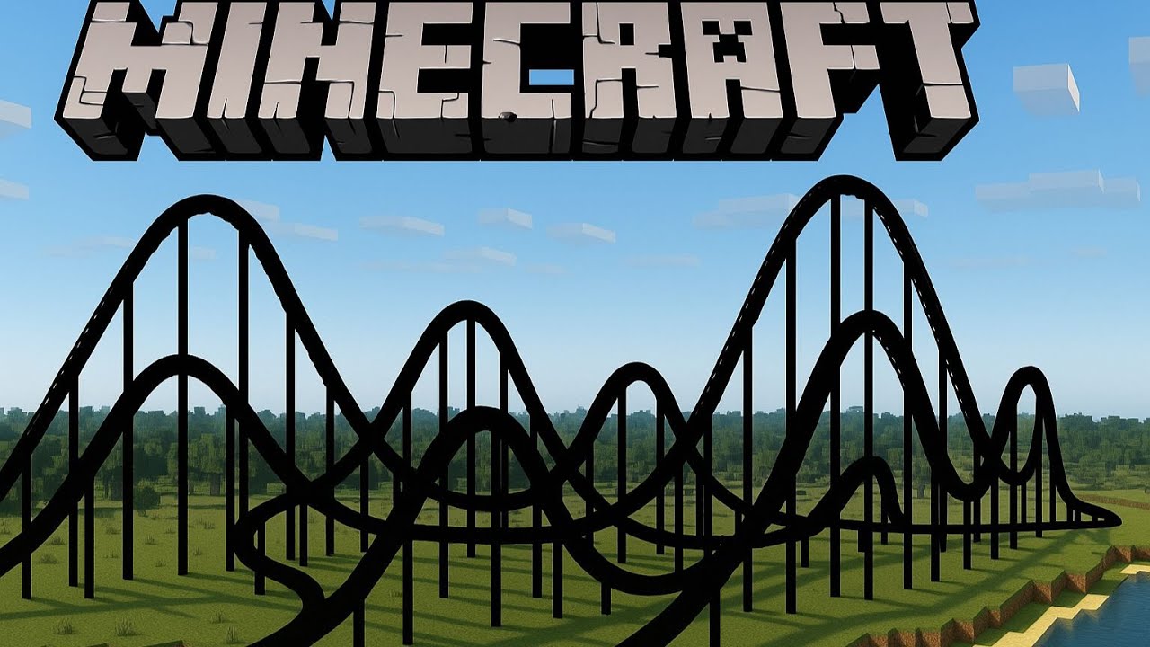 Ich baue die GRÖSSTE ACHTERBAHN in Minecraft!!!!