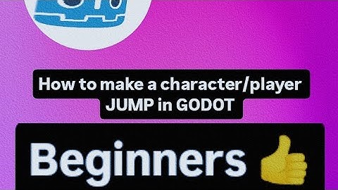 How to make a character/player Jump in Godot