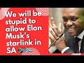 Rise Mzansi Leader Songeza Zibi Says We Will Be Stupid To Allow Elon Musk Starlink In SA Rise Mzansi Leader Songeza Zibi Says We Will Be Stupid To Allow Elon Musk Starlink In SA