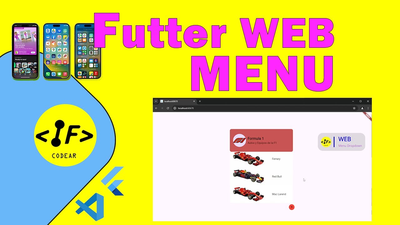 Flutter WEB Menu DropDown curso tutorial animated Sidebar - YouTube