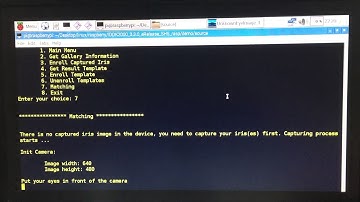 Iris recognition on Raspberry