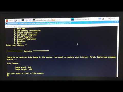 Iris recognition on Raspberry