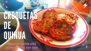 Receta casera : Croquetas de Quinua o Quinoa fáciles y nutritivas