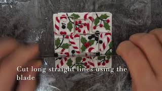 How to use the long blade in polymer clay craft