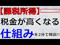 【お金の知識】2分で課税所得を解説します!!住民税・所得税が高くなる仕組み。