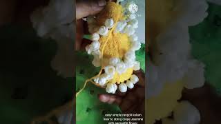 How To String Jasmine Flower With Samanthidiy Flower Garlandsamanthinandyavatam
