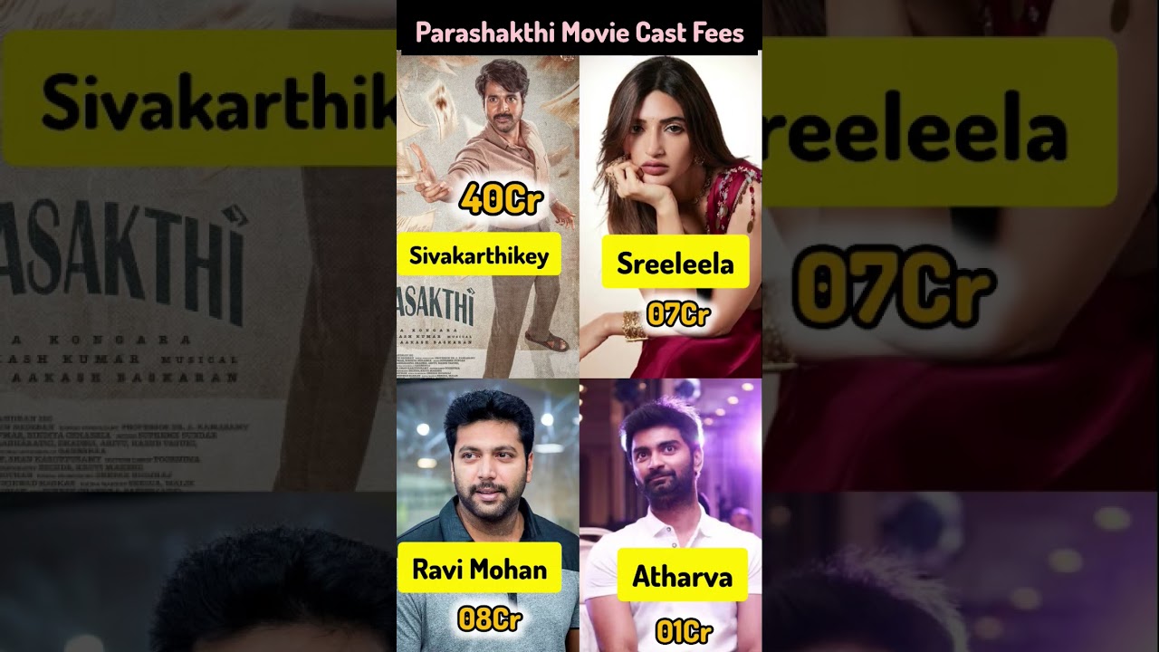 Parashakthi Movie Cast Fees || 