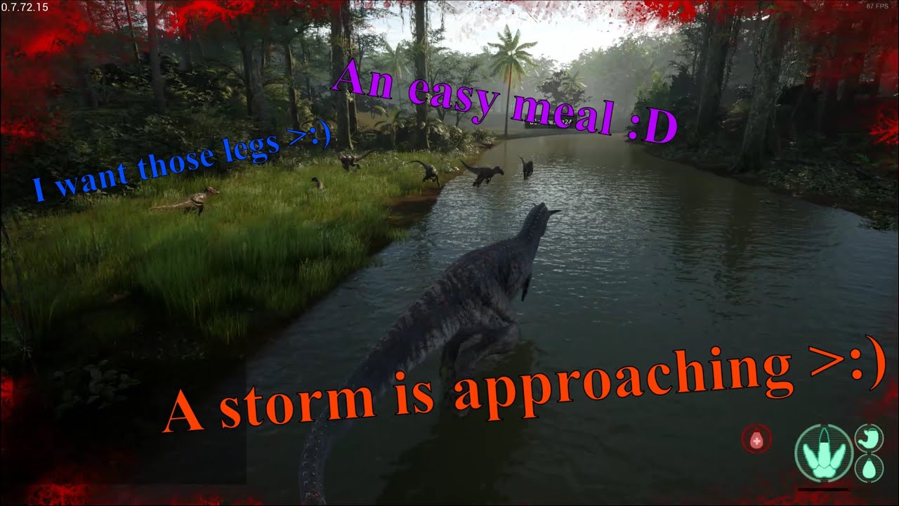 Fighting Huge Utah packs as Carno Carnotaurus Gameplay The Isle