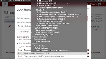 Adding Questions from a Question Bank