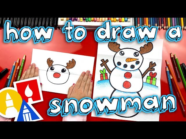 How To Draw A Snowman (Folding Surprise) Videos For Kids