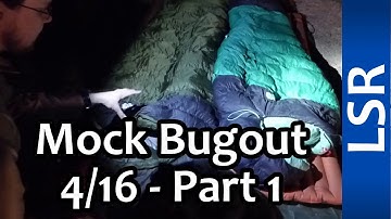 Mock Bugout 4/16 - Part 1 - Quick camp setup, Pregnant Wife, Penny the dog!