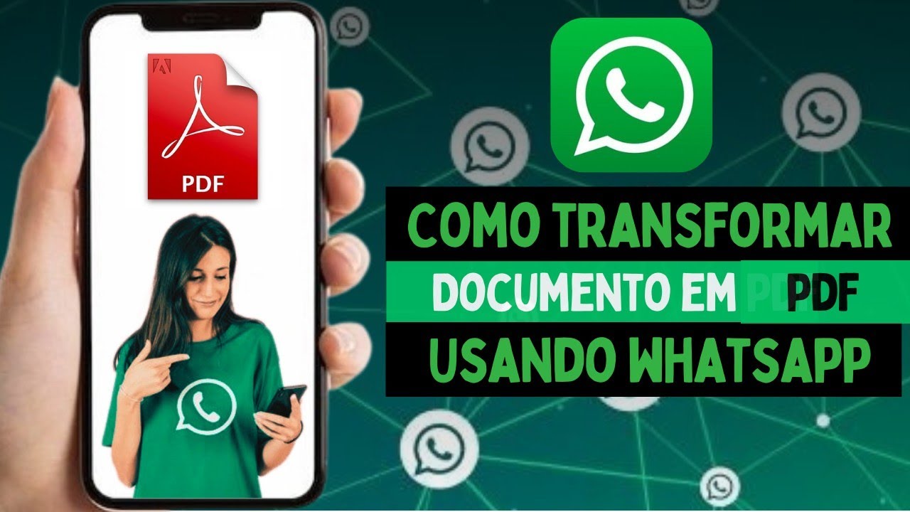 COMO TRANSFORMAR DOCUMENTO EM PDF USANDO O WHATSAPP NO CELULAR YouTube Como transformar documento em pdf usando o whatsapp no celular youtube